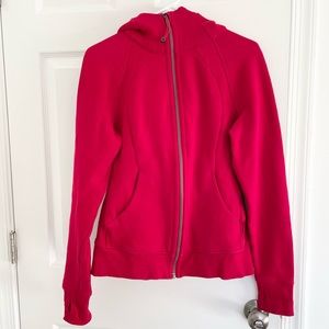FINAL PRICE DROP Lululemon Scuba Hoodie Light Cotton Fleece Brick Red Size 8